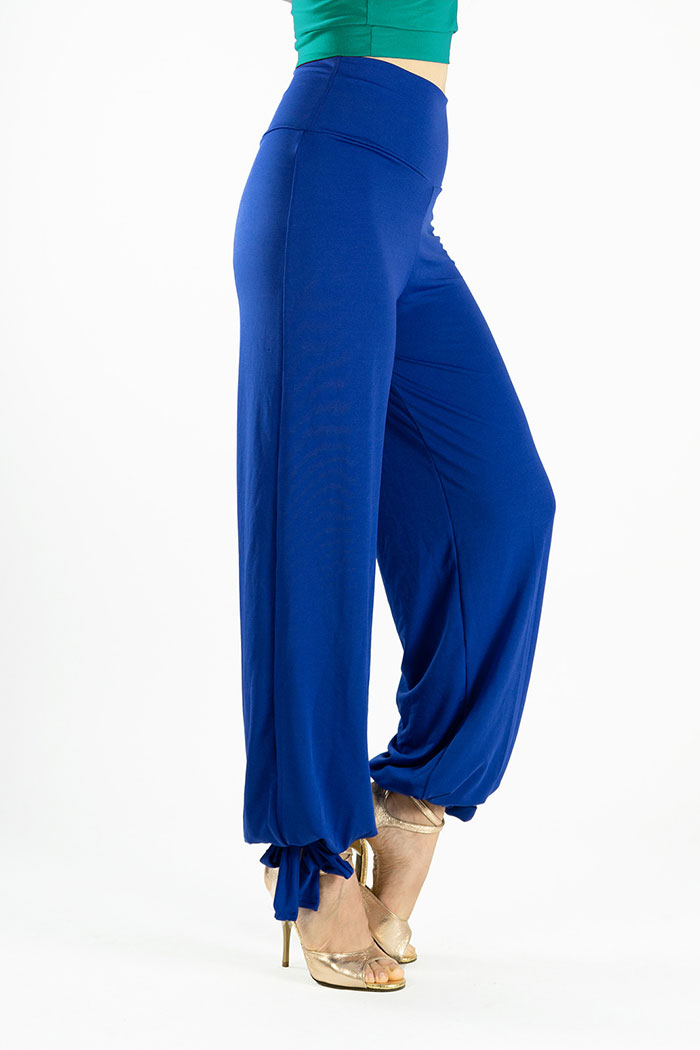 Long length tango pants with ankle ties