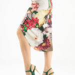 wrap tango skirt in floral print