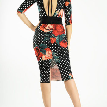 Maeve Tango Dress in polkadots floral print